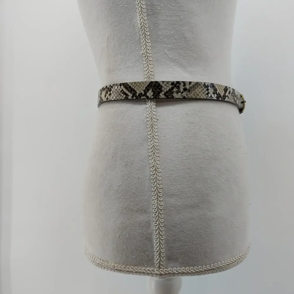 American Eagle Snake Print Size Small Skinny Genuine Leather